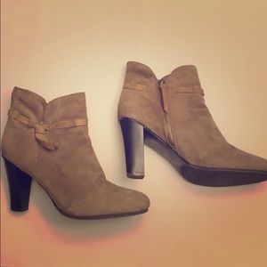 Ankle heeled booties